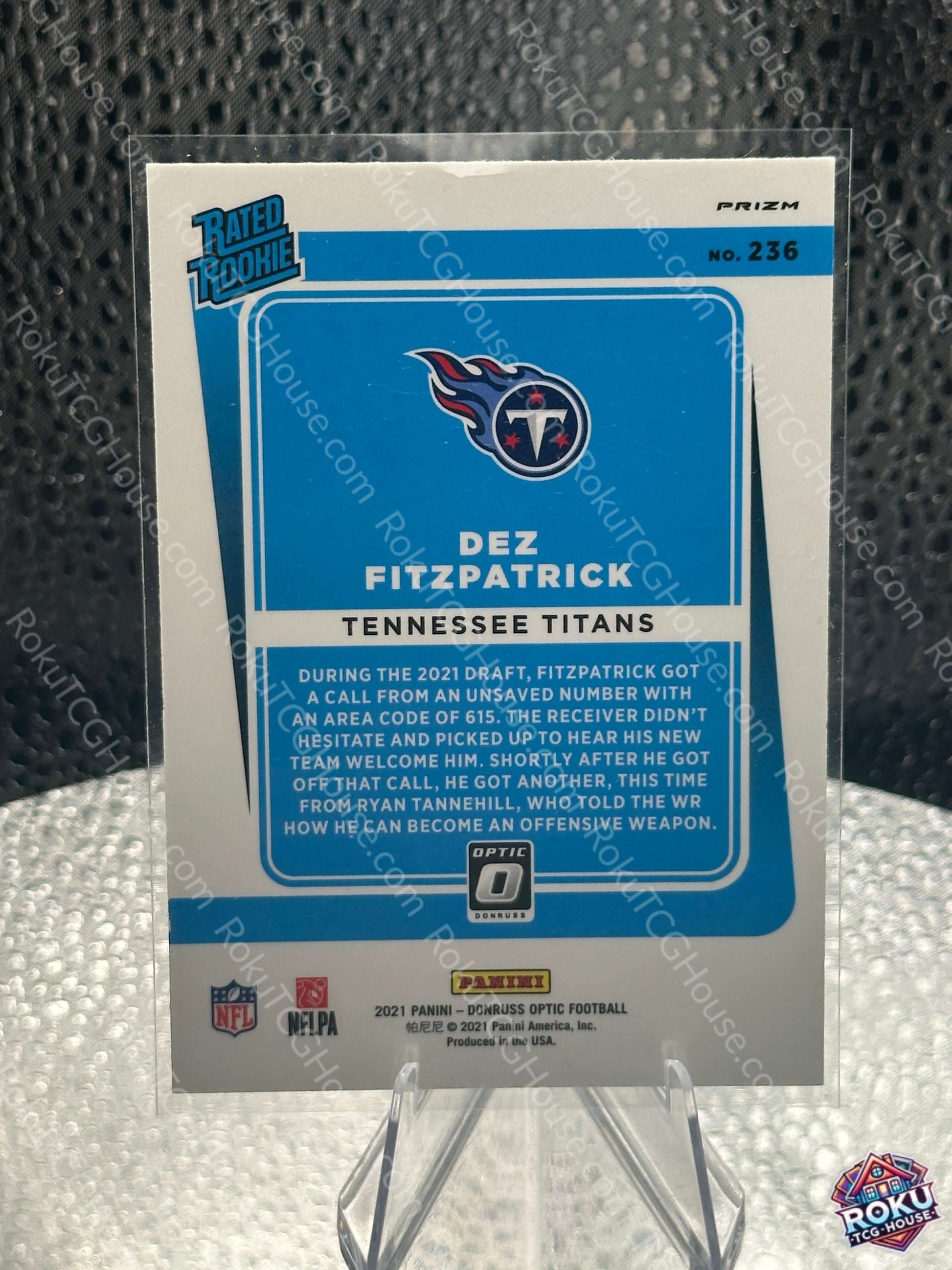 Dez Fitzpatrick 2021 NFL Rookie Near Mint Football Card