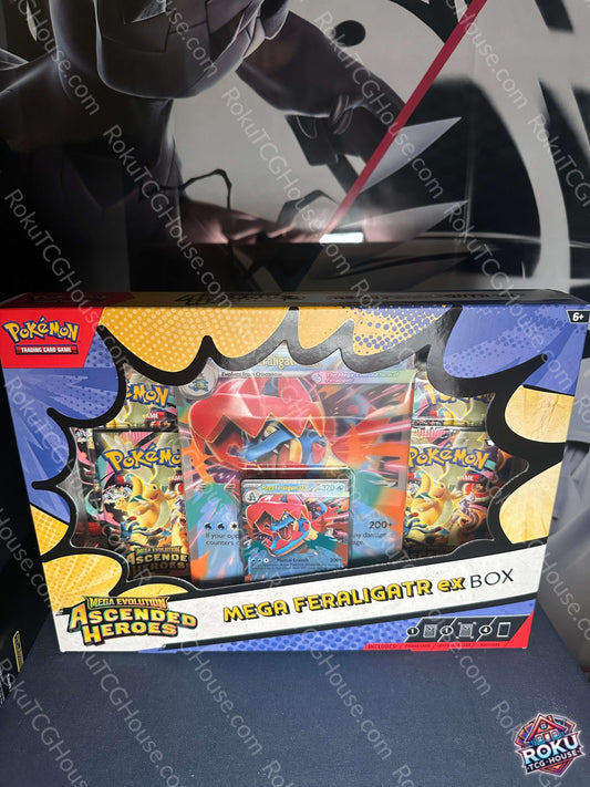 Ascended Heroes Mega Feraligatr ex Box Pokemon TCG
