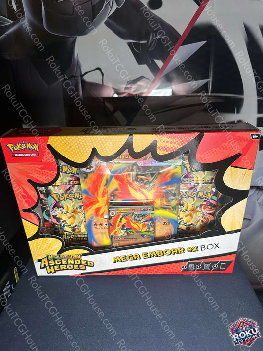 Ascended Heroes Mega Emboar ex Box Pokemon TCG