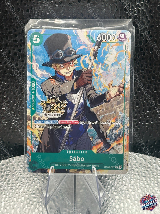 Sabo (OP09-027) - 3rd Anniversary - One Piece Card (NM)