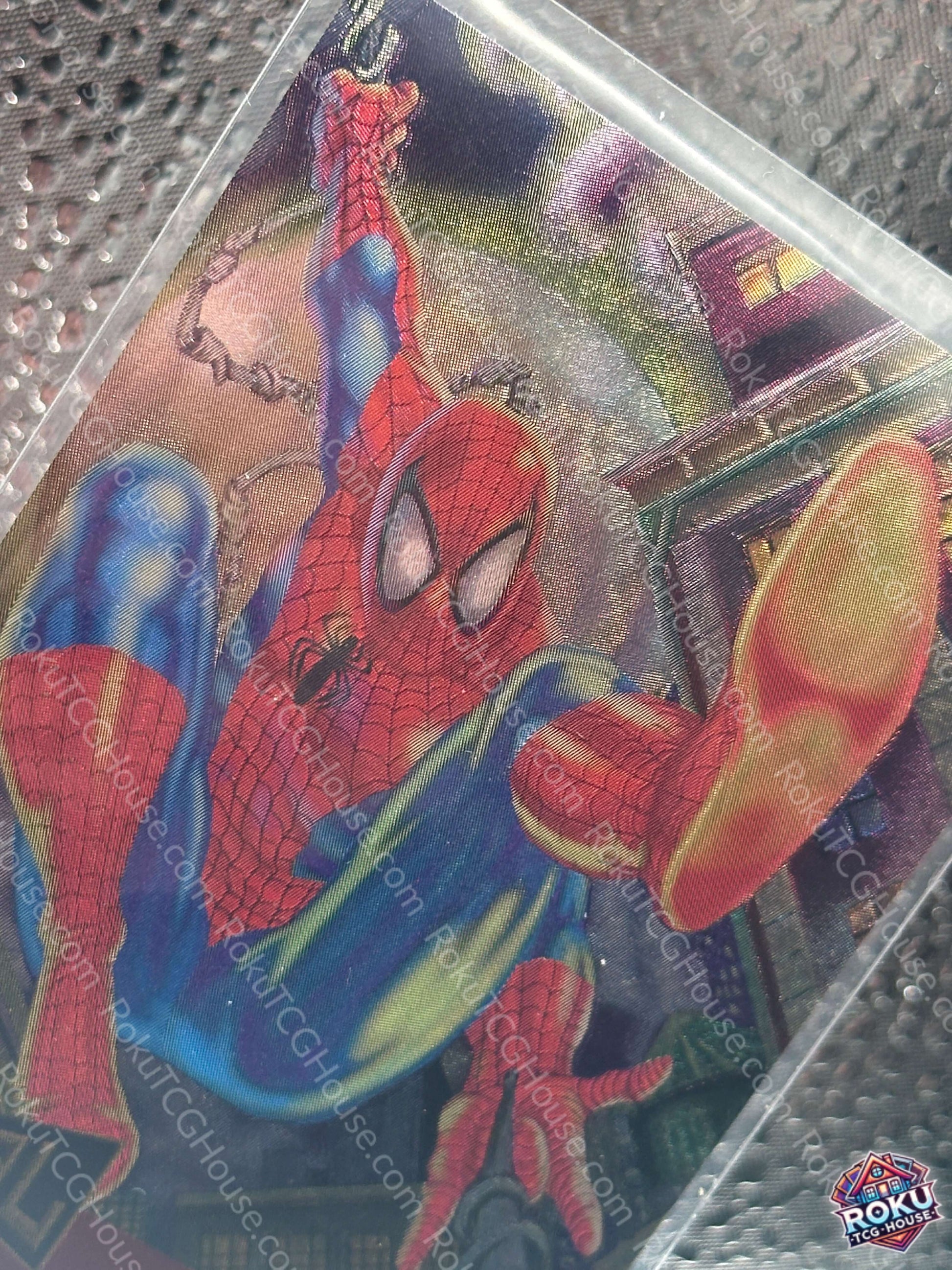 Spider-Man Marvel Metal Blaster Vintage Marvel Card NM angle