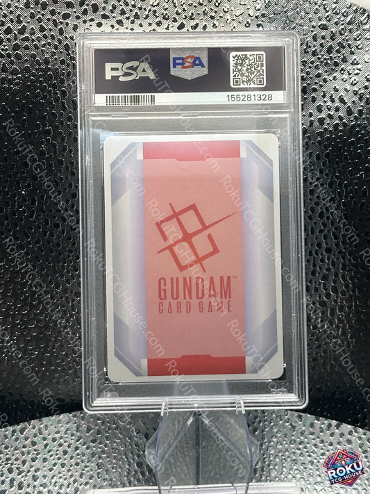 Newtype Rising Gundam Card R-004 PSA 10 graded back