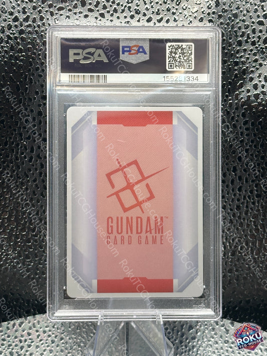 Dual Impact Resource card R-018 PSA 10 graded Gundam TCG back view