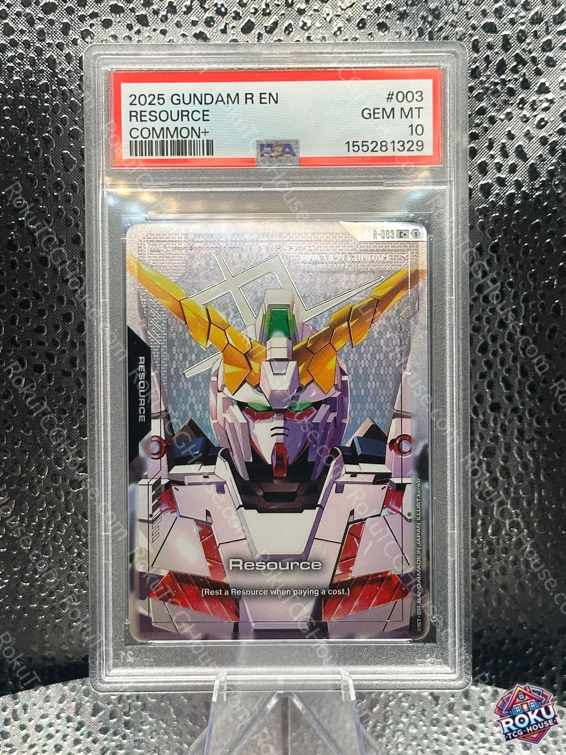 Resource R-003 Newtype Rising Gundam Card PSA 10 Gem Mint front