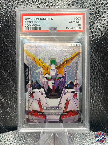 Resource R-003 Newtype Rising Gundam Card PSA 10 Gem Mint front