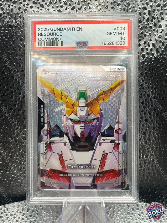 Resource R-003 Newtype Rising Gundam Card PSA 10 Gem Mint front