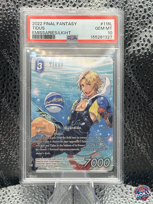 Tidus Emmisaries of Light 16-116L Final Fantasy TCG Card PSA 10