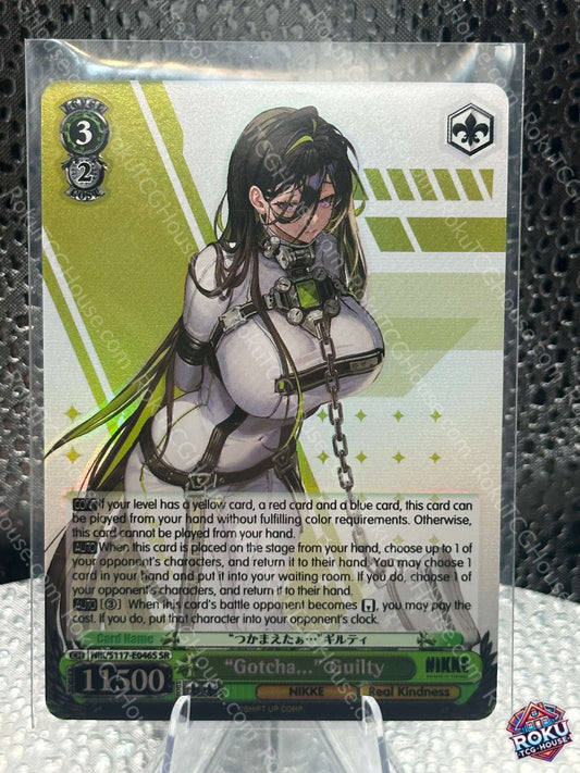 "Gotcha..." Guilty (NIK/S117-E046S) - GODDESS OF VICTORY: NIKKE - Weiss Schwarz Card (NM)