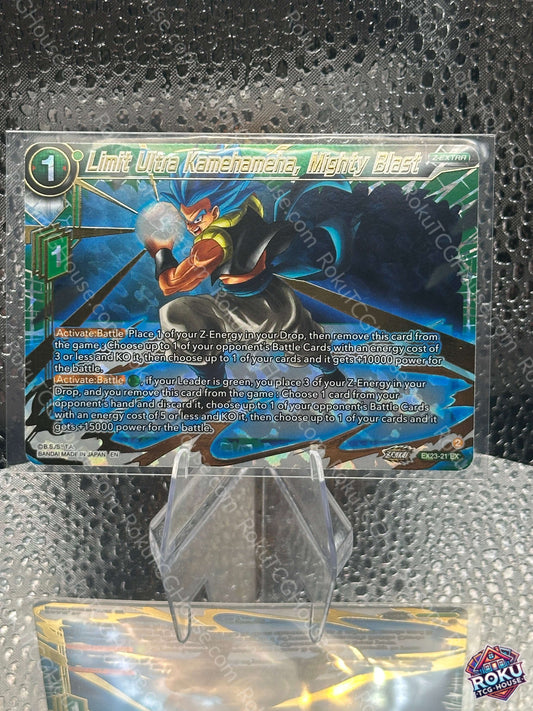 Limit Ultra Kamehameha, Mighty Blast (EX23-21) - Premium Anniversary Box 2023 - Dragon Ball Super Card (NM)