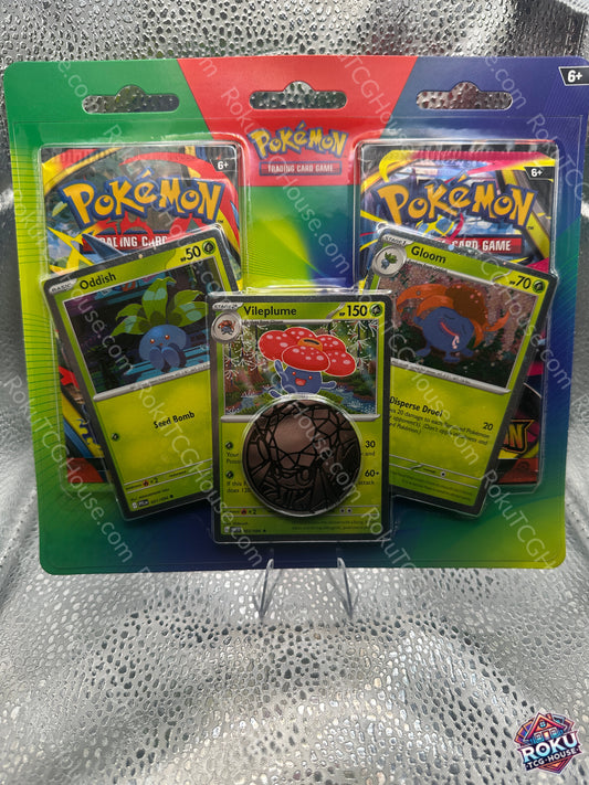 Pokemon 2-Pack Blister (Mega Evolution / Phantasmal Flames)(Oddish, Gloom & Vileplume)