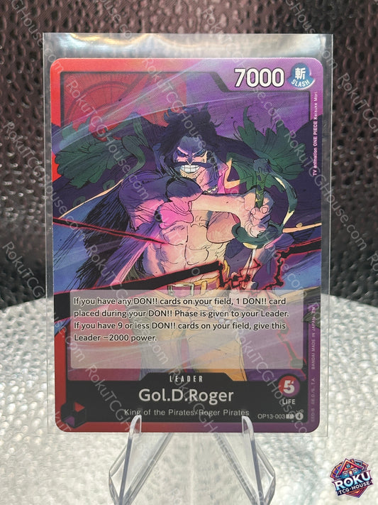Gol.D.Roger (OP13-003) - Carrying On His Will - One Piece Card (NM)