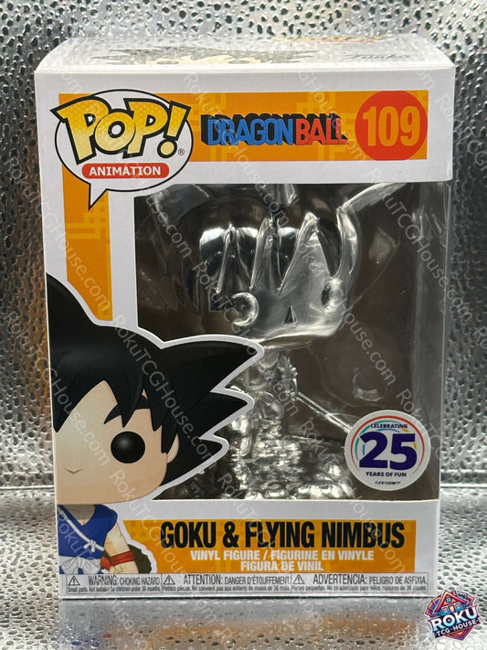 Goku & Flying Nimbus #109 (Chrome) - Dragon Ball Funko Pop!