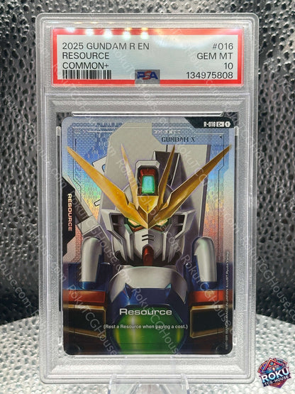 Resource (C+) (R-016) - Dual Impact - Gundam Card (PSA 10)