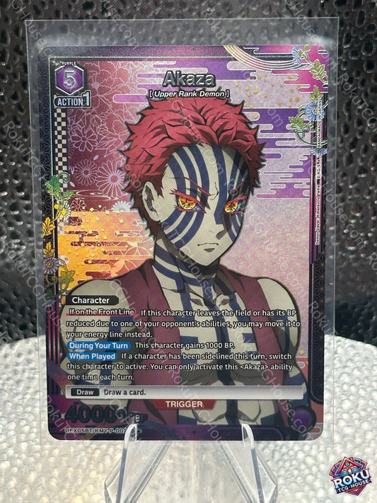 Akaza (UEX05BT/KMY-P-002) - Demon Slayer - Union Arena Card (NM)