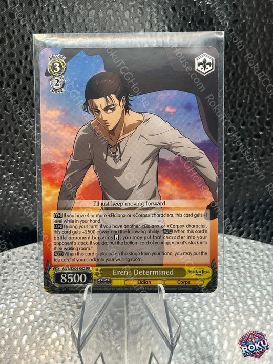 Eren: Determined (AOT/SX04-002) - Attack on Titan: Final Season - Weiss Schwarz Card (NM)