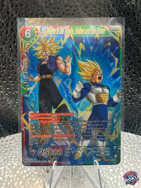 SS Vegeta & SS Trunks, Father and Son Power (BT25-128) - Legend of the Dragon Balls - Dragon Ball Super Card (NM)