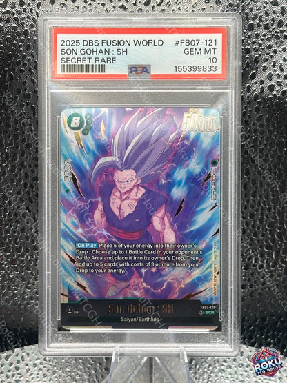 Son Gohan: SH (FB07-121) - Wish For Shenron - Dragon Ball Super Card (PSA 10)
