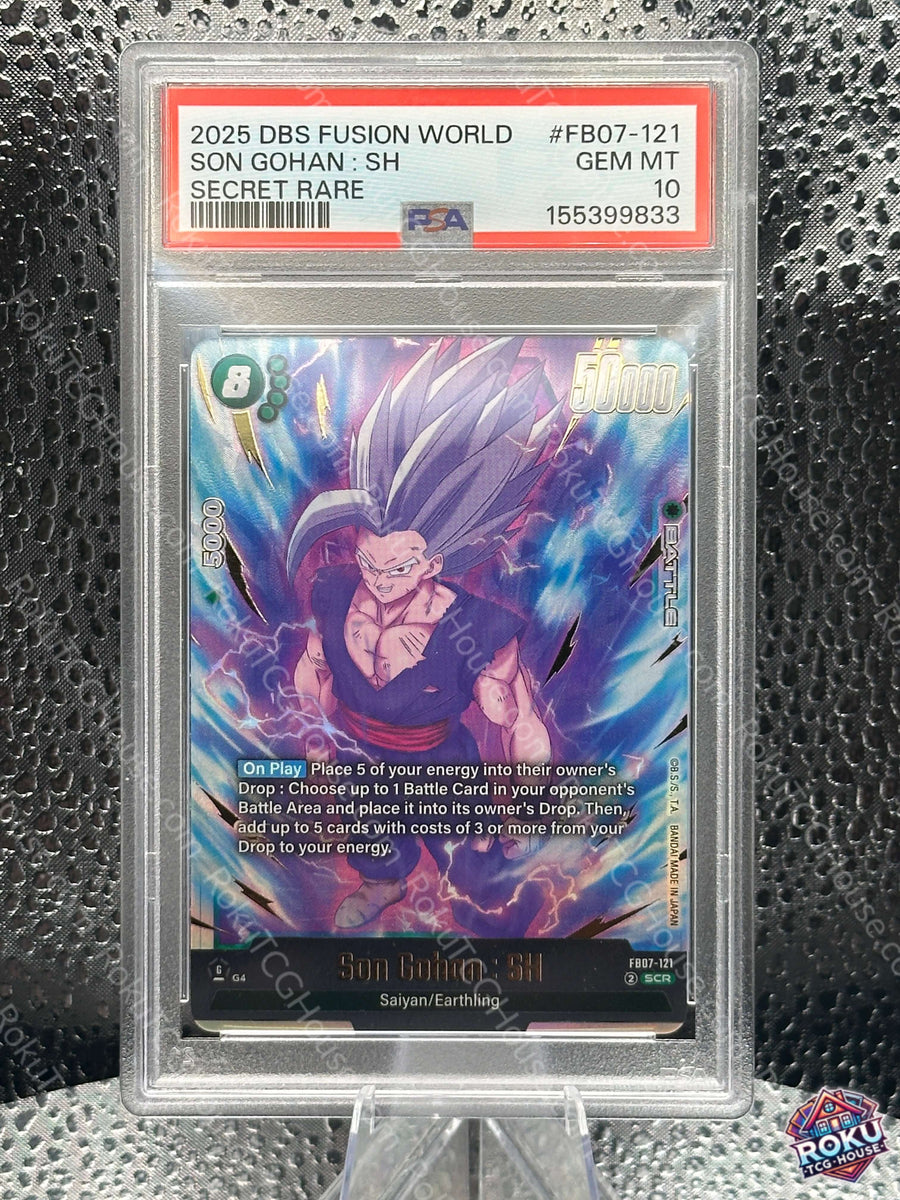 Son Gohan: SH (FB07-121) - Wish For Shenron - Dragon Ball Super Card (PSA 10)