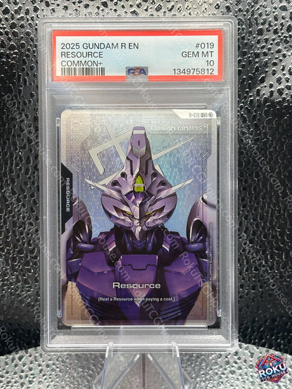 Resource (R-019) (C+) - Dual Impact - Gundam Card (PSA 10)