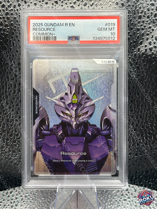 Resource (R-019) (C+) - Dual Impact - Gundam Card (PSA 10)