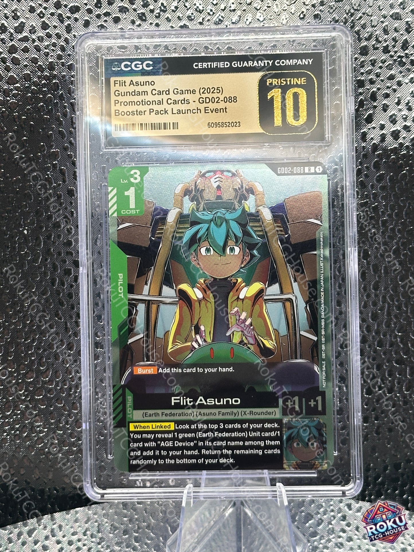 Flit Asuno - Gundam Promotional Cards - Gundam Card (CGC Pristine 10)