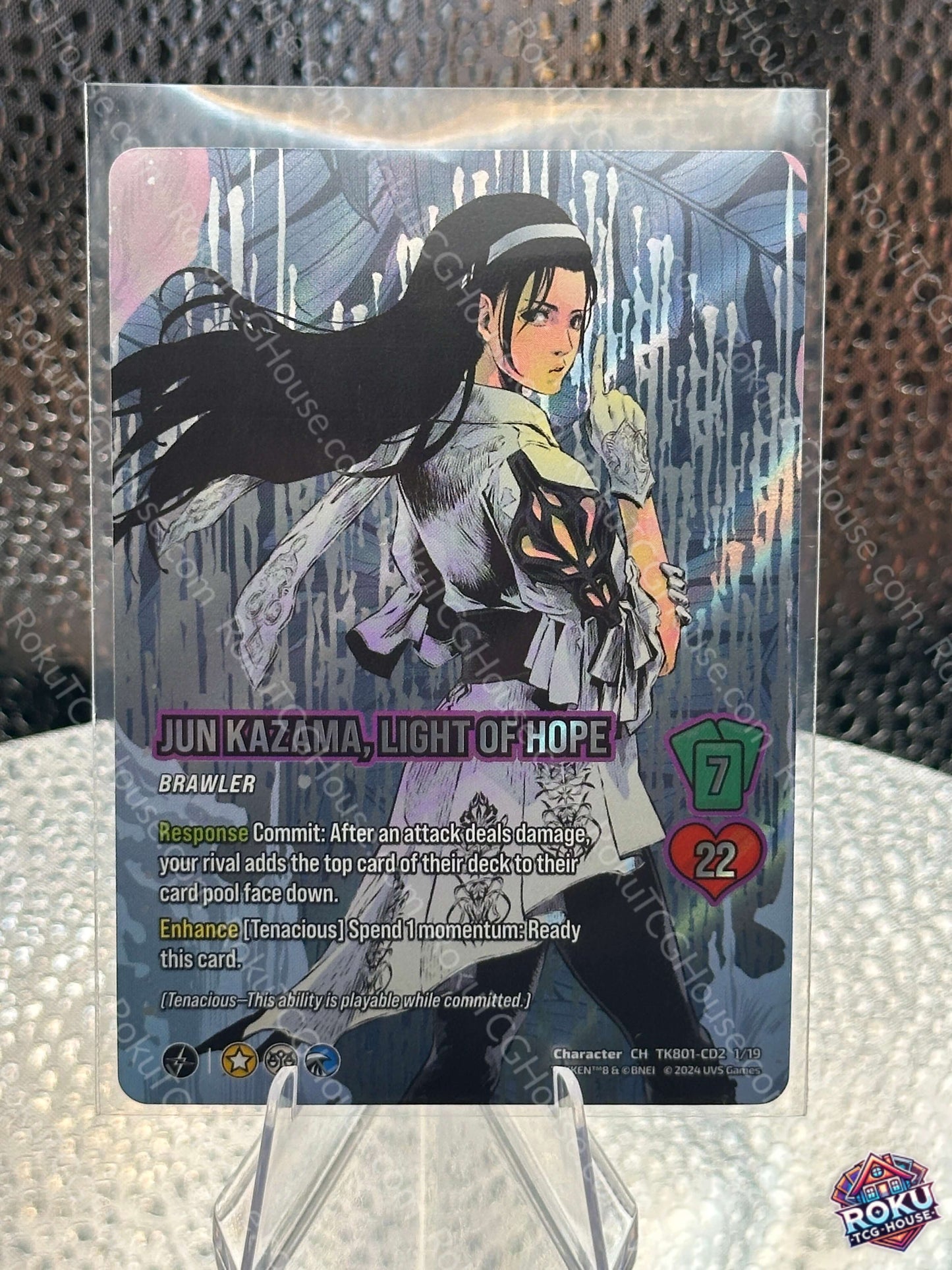 Jun Kazama, Light of Hope (TK801-CD2 1/19) - TEKKEN 8 - Universus Card (NM)