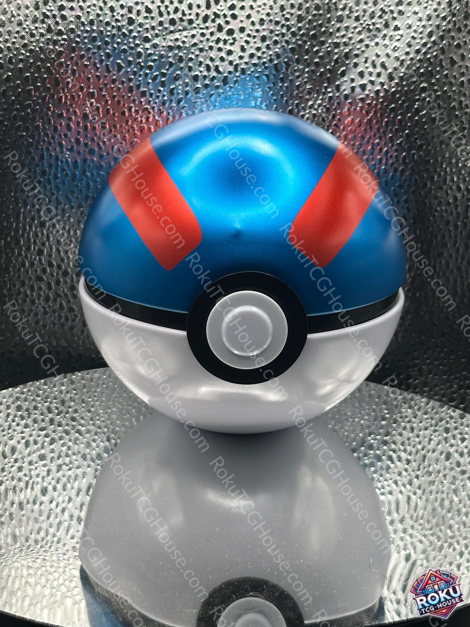 Pokeball blue great ball style - empty play use collectible