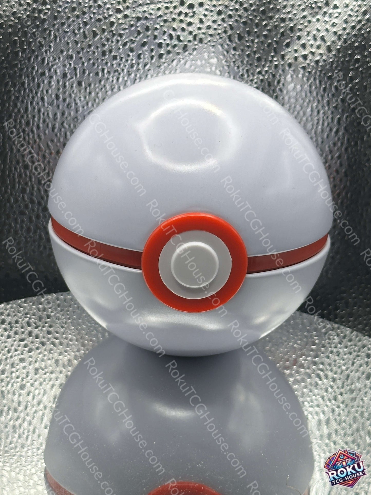 Pokeball white premier ball style - empty play use Pokemon collectible