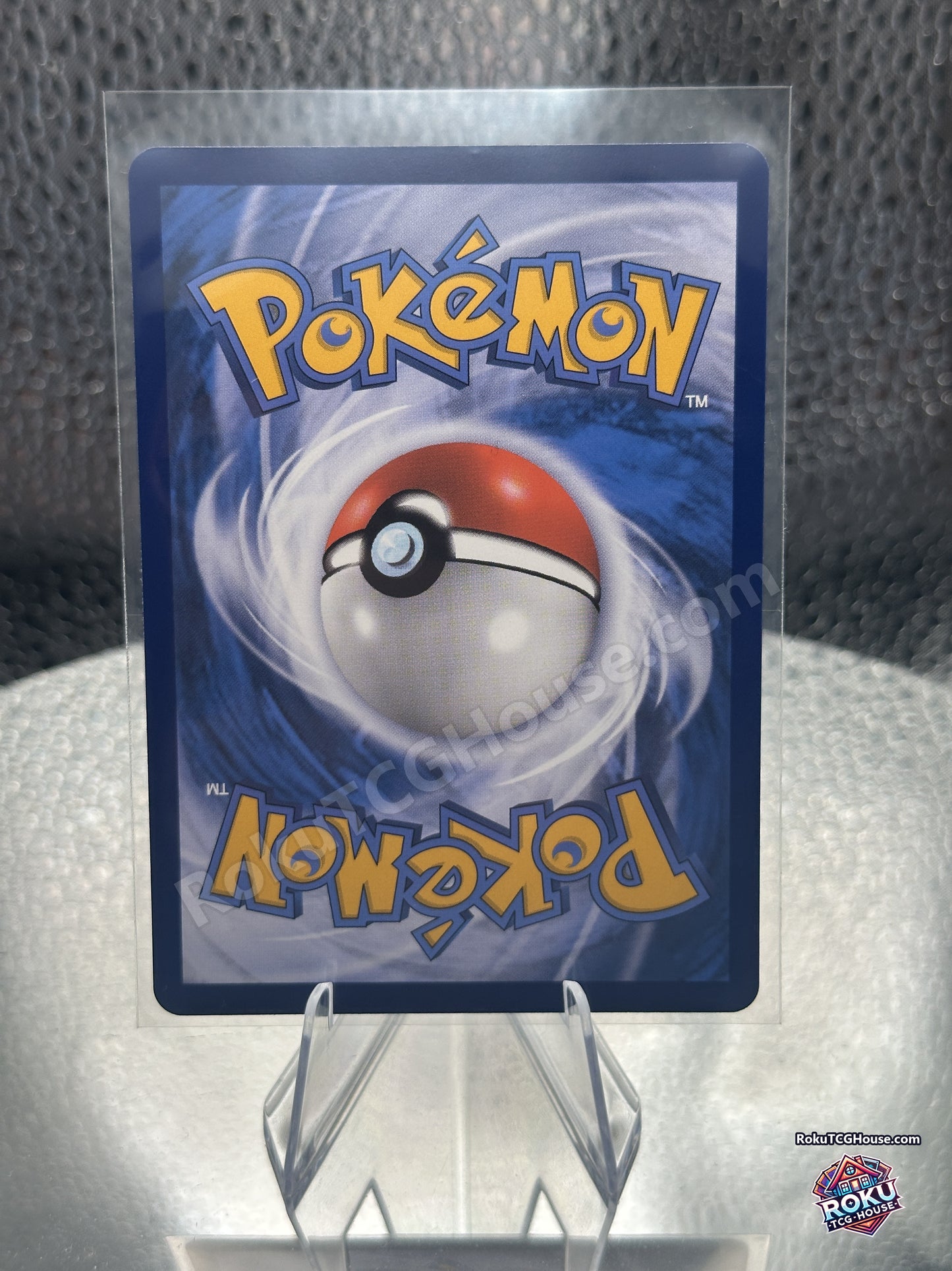 Back of the Indonesian KFC promo Slowpoke card showing the standard Pokemon card back