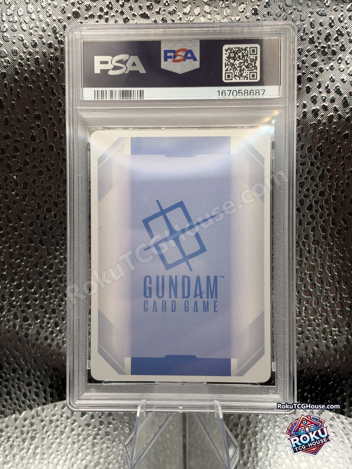 Zeta Gundam GD02-069, PSA 10 cert 167058687, back - RokuTCGHouse watermarked photo
