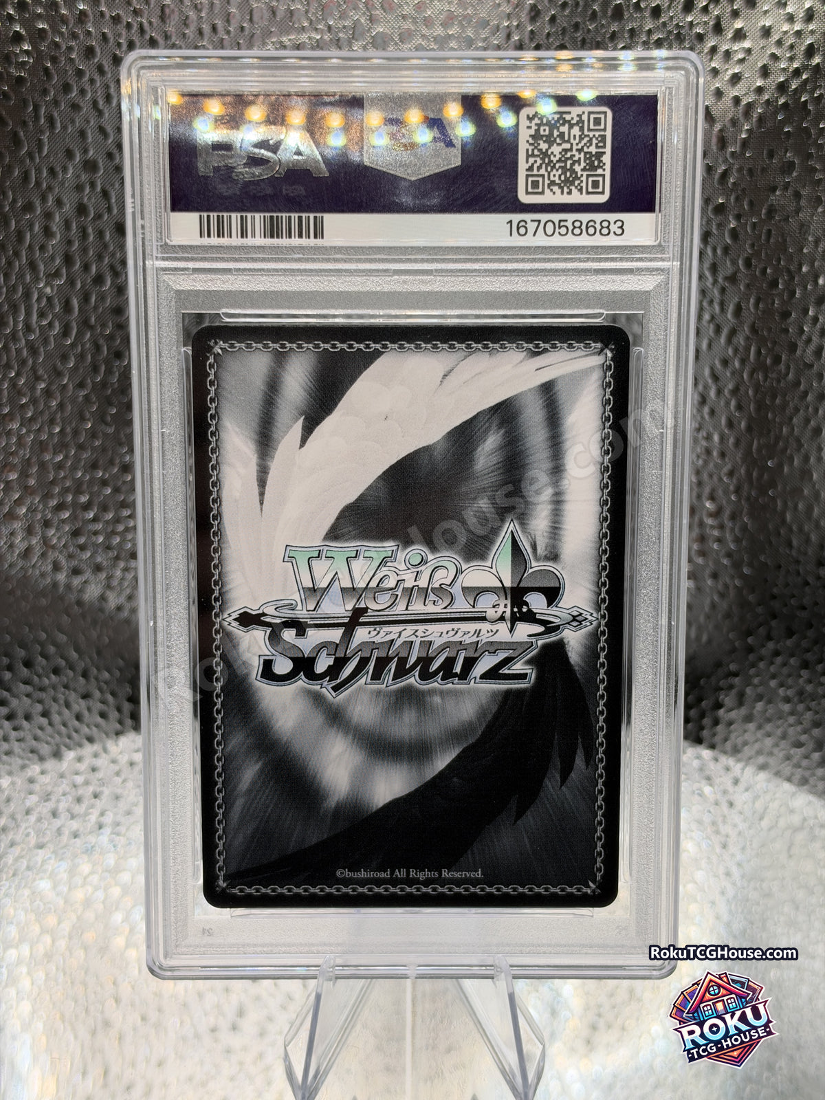 Rupee: Winter Shopper NIK/S117-E030S, PSA 10 cert 167058683, back - RokuTCGHouse watermarked photo
