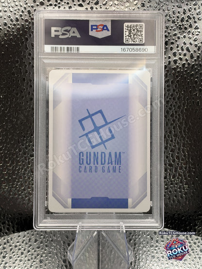 Gundam NT-1 GD03-001, PSA 10 cert 167058690, back — RokuTCGHouse watermarked photo