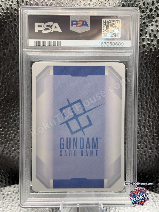 Impulse Gundam ST09-001, PSA 10 cert 167058689, back — RokuTCGHouse watermarked photo