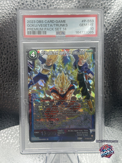 SS Son Goku & SS Vegeta & SS Trunks, United PSA 10 - front
