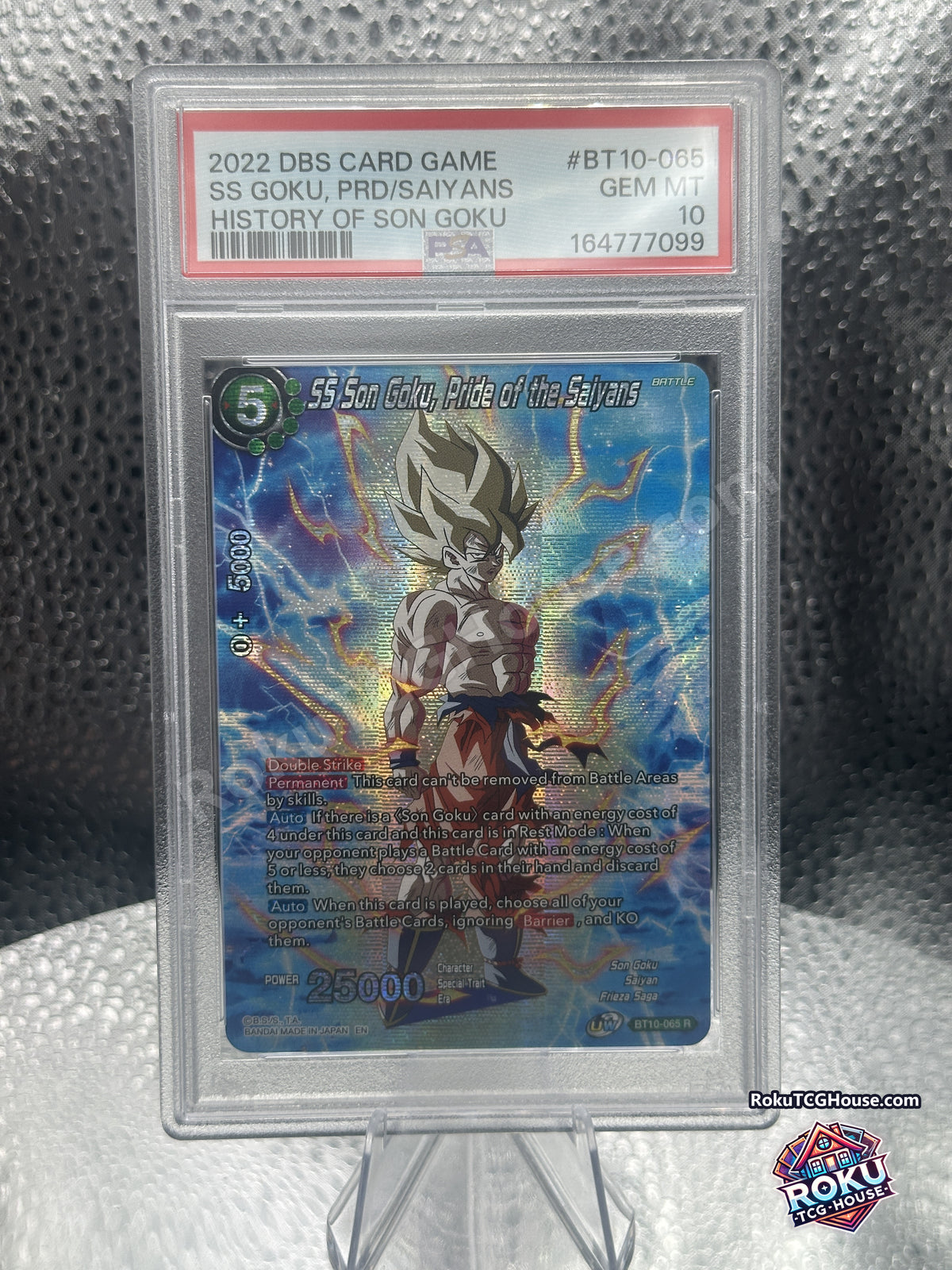 SS Son Goku, Pride of the Saiyans PSA 10 - front
