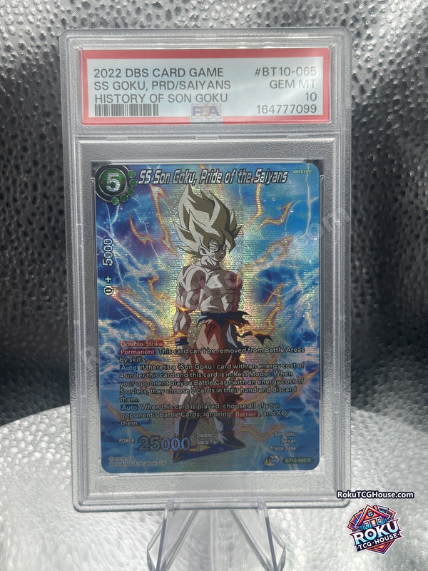 SS Son Goku, Pride of the Saiyans PSA 10 - front