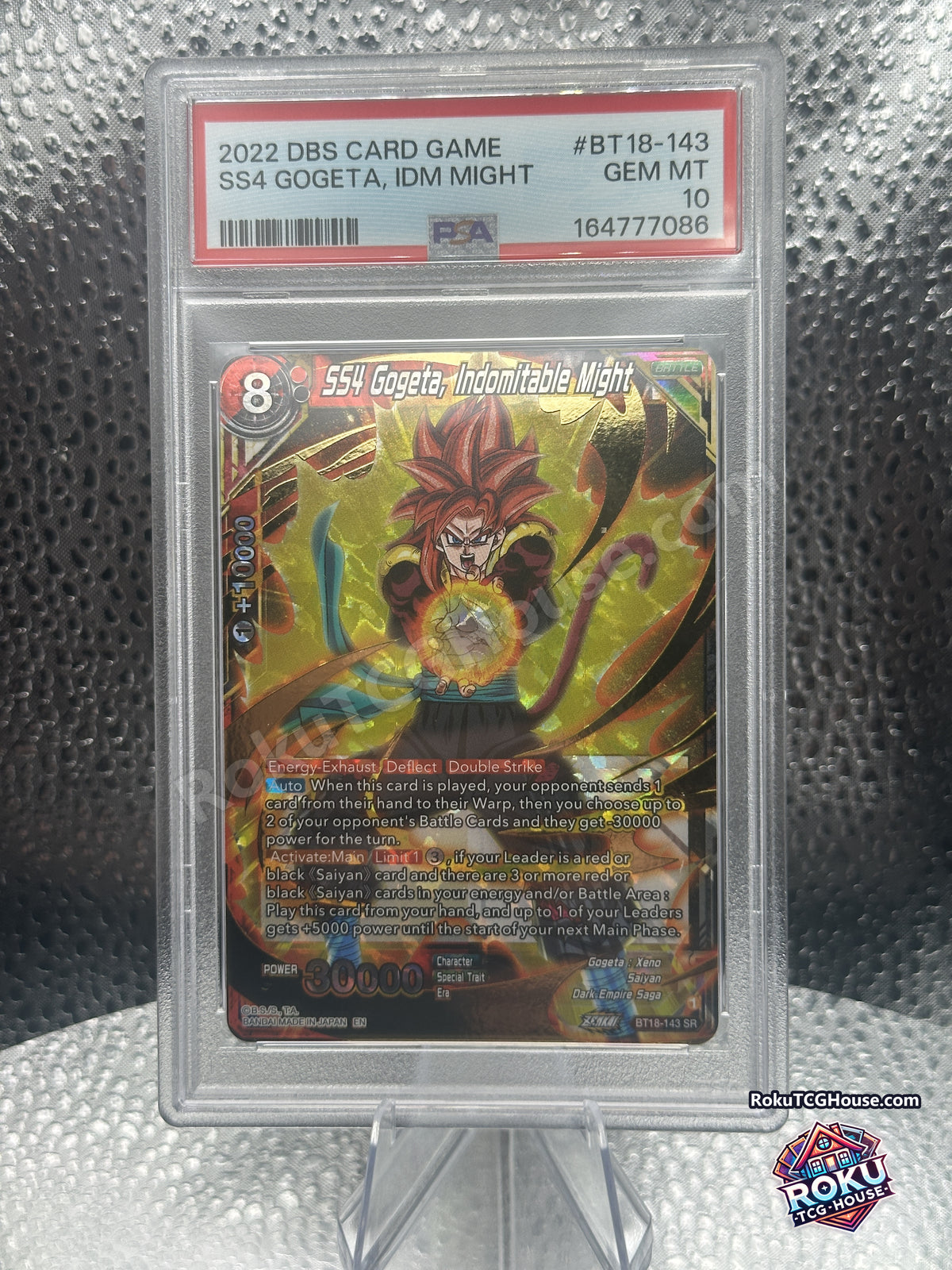 SS4 Gogeta, Indomitable Might PSA 10 - front