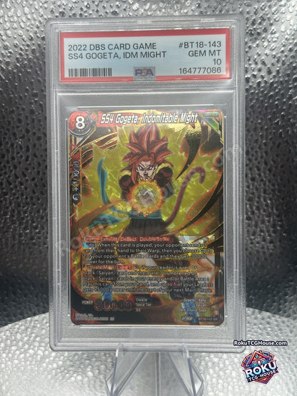SS4 Gogeta, Indomitable Might PSA 10 - front