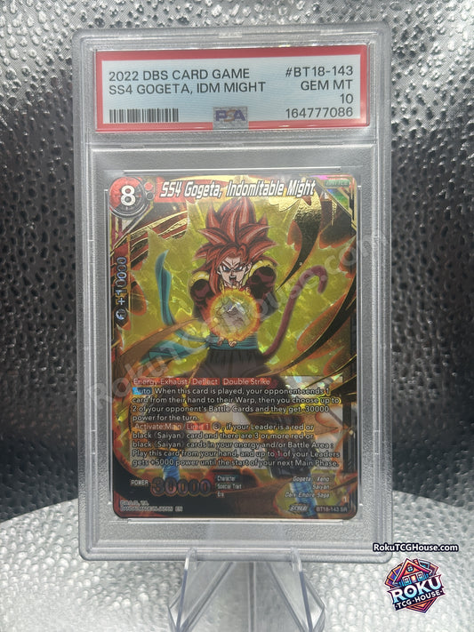 SS4 Gogeta, Indomitable Might PSA 10 - front