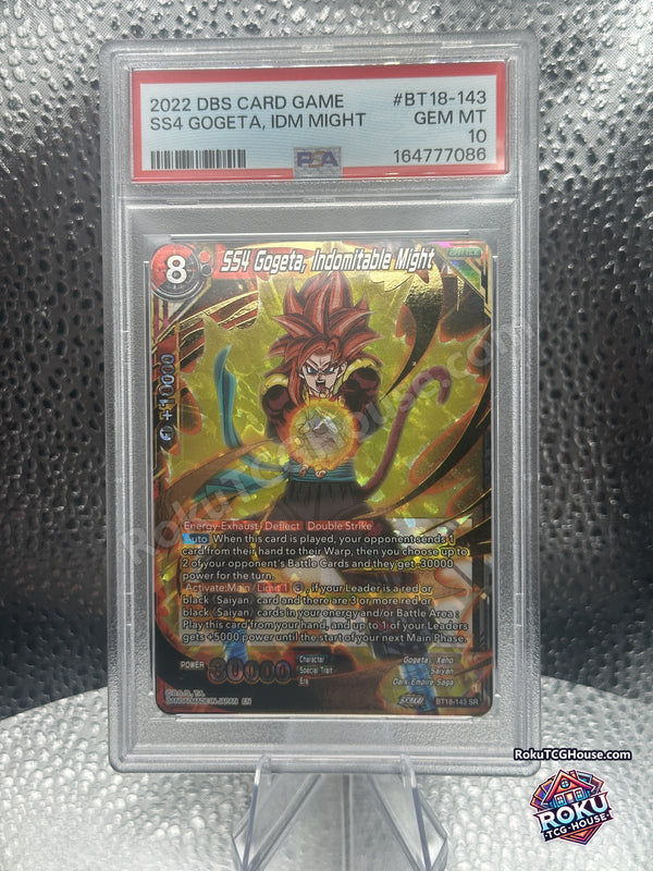 SS4 Gogeta, Indomitable Might PSA 10 - front