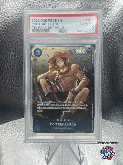 Portgas D. Ace PSA 10 - front
