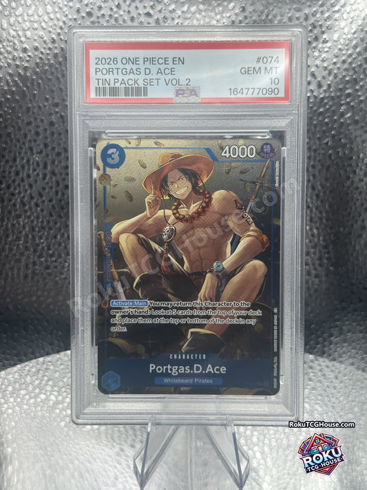 Portgas D. Ace PSA 10 - front