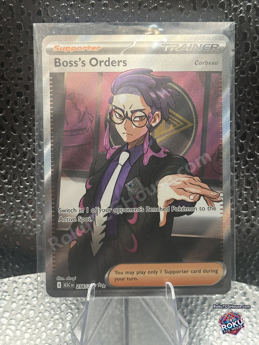 Boss's Orders Corbeau 256/217 Ascended Heroes full art Supporter Near Mint front