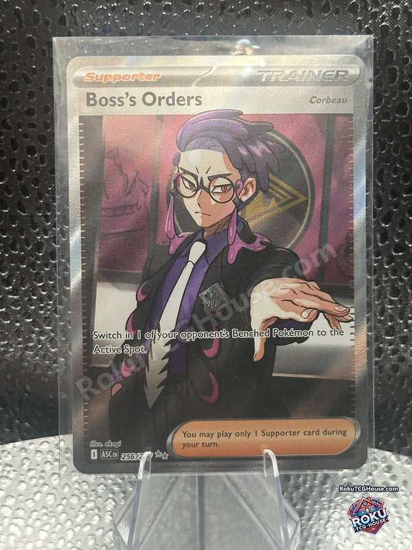Boss's Orders Corbeau 256/217 Ascended Heroes full art Supporter Near Mint front
