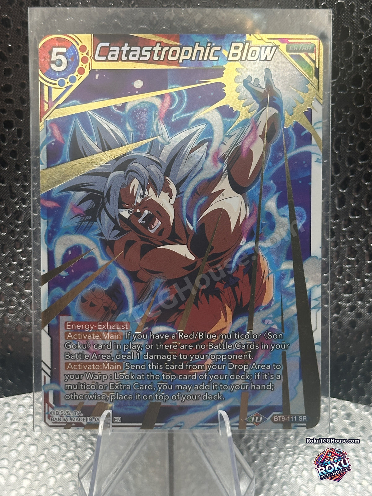 Catastrophic Blow BT9-111 Super Rare Universal Onslaught Near Mint front