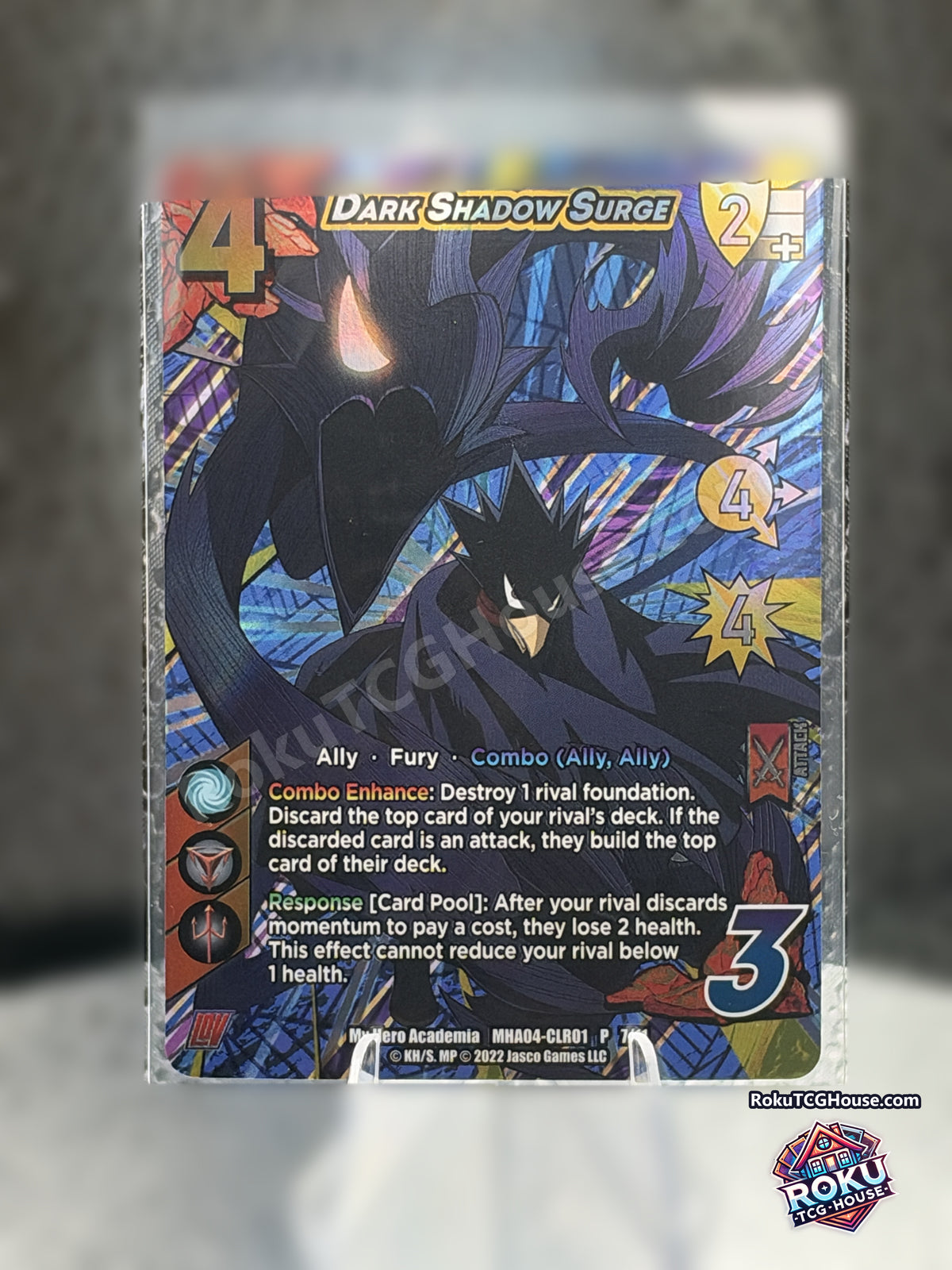 Dark Shadow Surge (Class Reunion Limited Edition Collector's Pack) MHA04-CLR01 P 7/11, Near Mint UniVersus card — front