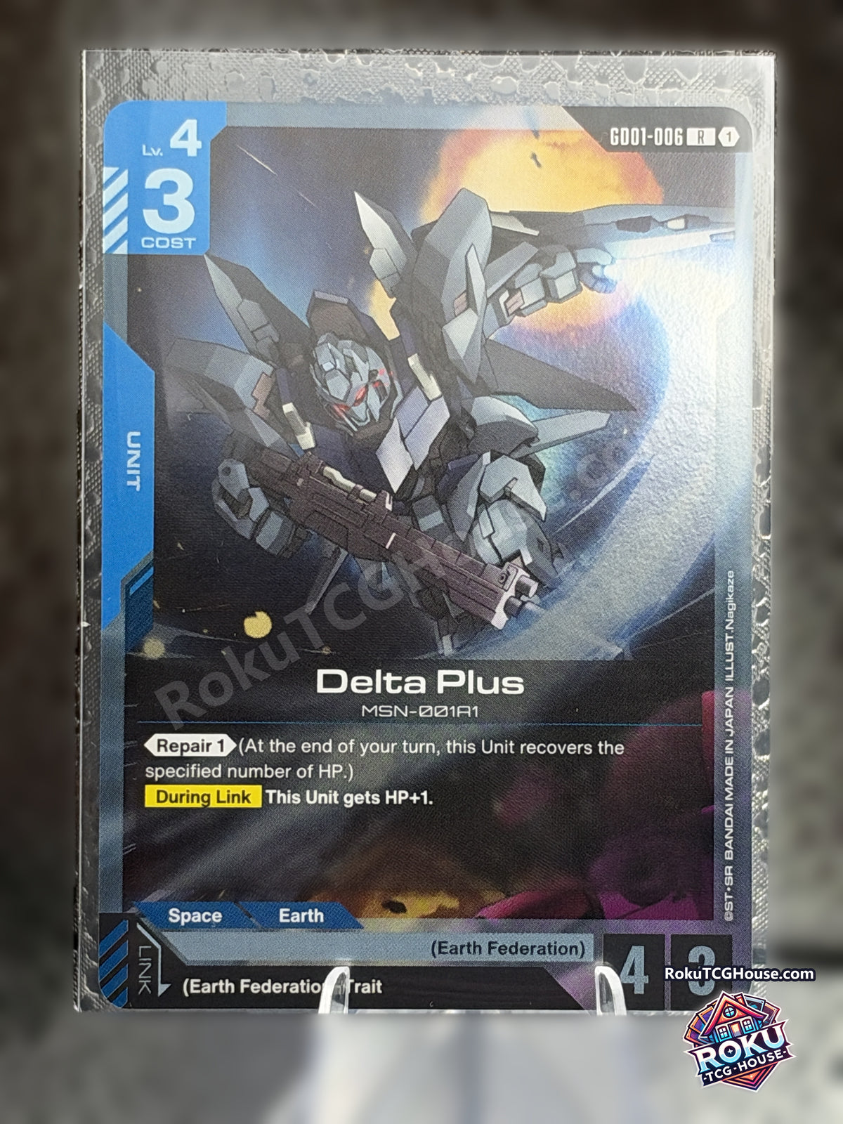 Delta Plus R GD01-006 Near Mint front - RokuTCGHouse - background blurred
