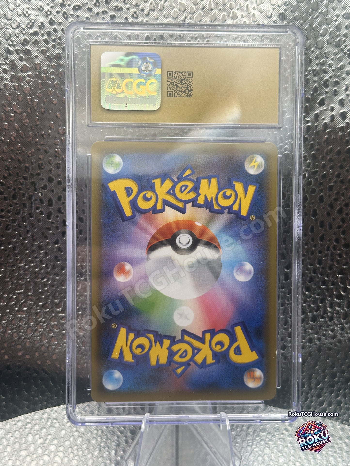 Dracozolt VMAX CGC Pristine 10 slab back with CGC hologram and cert QR