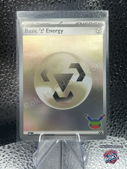 Holo Metal Basic Energy MEE 016 30th Celebration Pokemon card