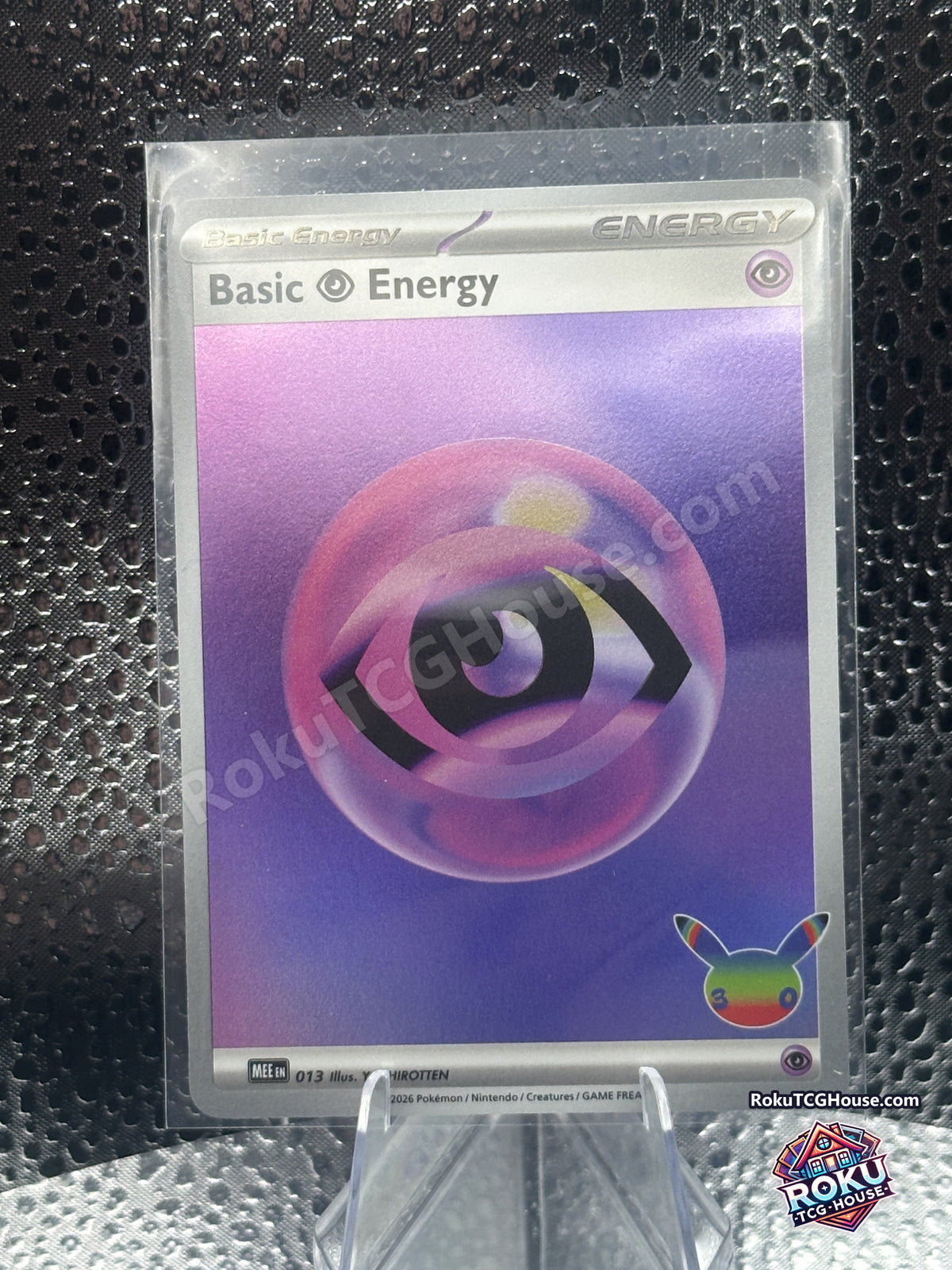 Holo Psychic Basic Energy MEE 013 30th Celebration Pokemon card